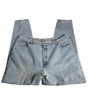 Vintage Levi's 550 Jeans‎ Women's 24W USA Relaxed Tapered Light Wash Distressed